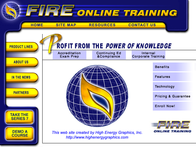 Fire Online Training web site.